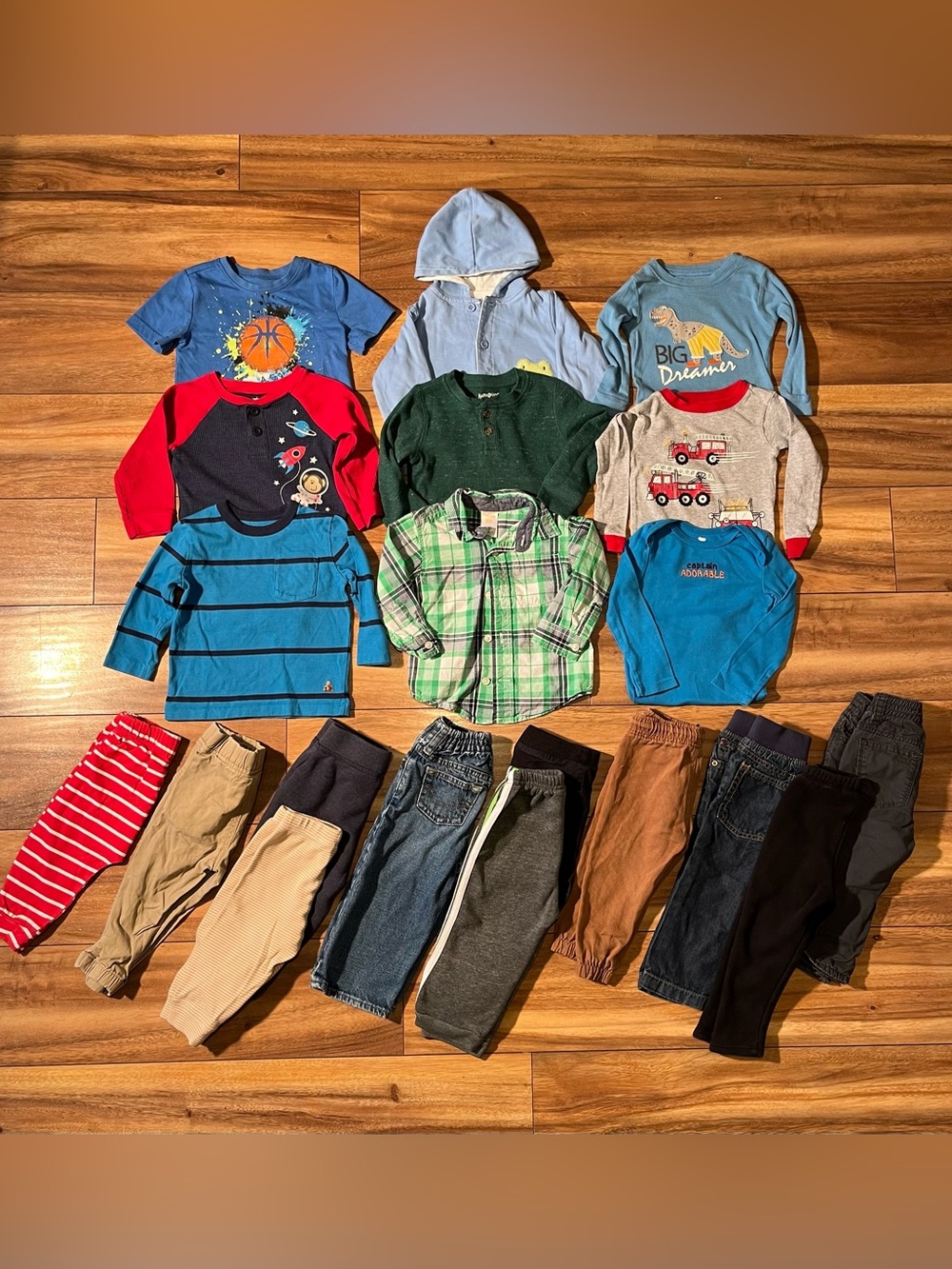 BABY BOY 18-24MO FALL/WINTER OUTFITS LOT20pcs CLOTHING BUNDLE MIXED BRANDS
